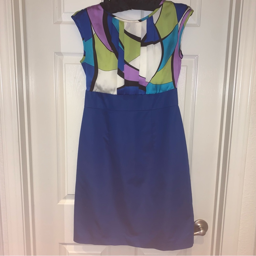 Abstract Multicolor Mini Dress - Picture 2 of 7
